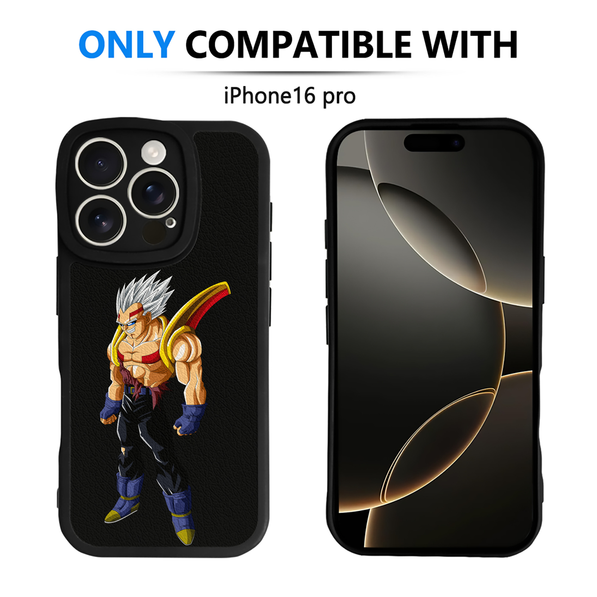 （画像用） ドラゴンボール DRAGON BALL 【iPhone 16シリーズ対応】シリコンスマホケース（レザー調） 材質：シリコン